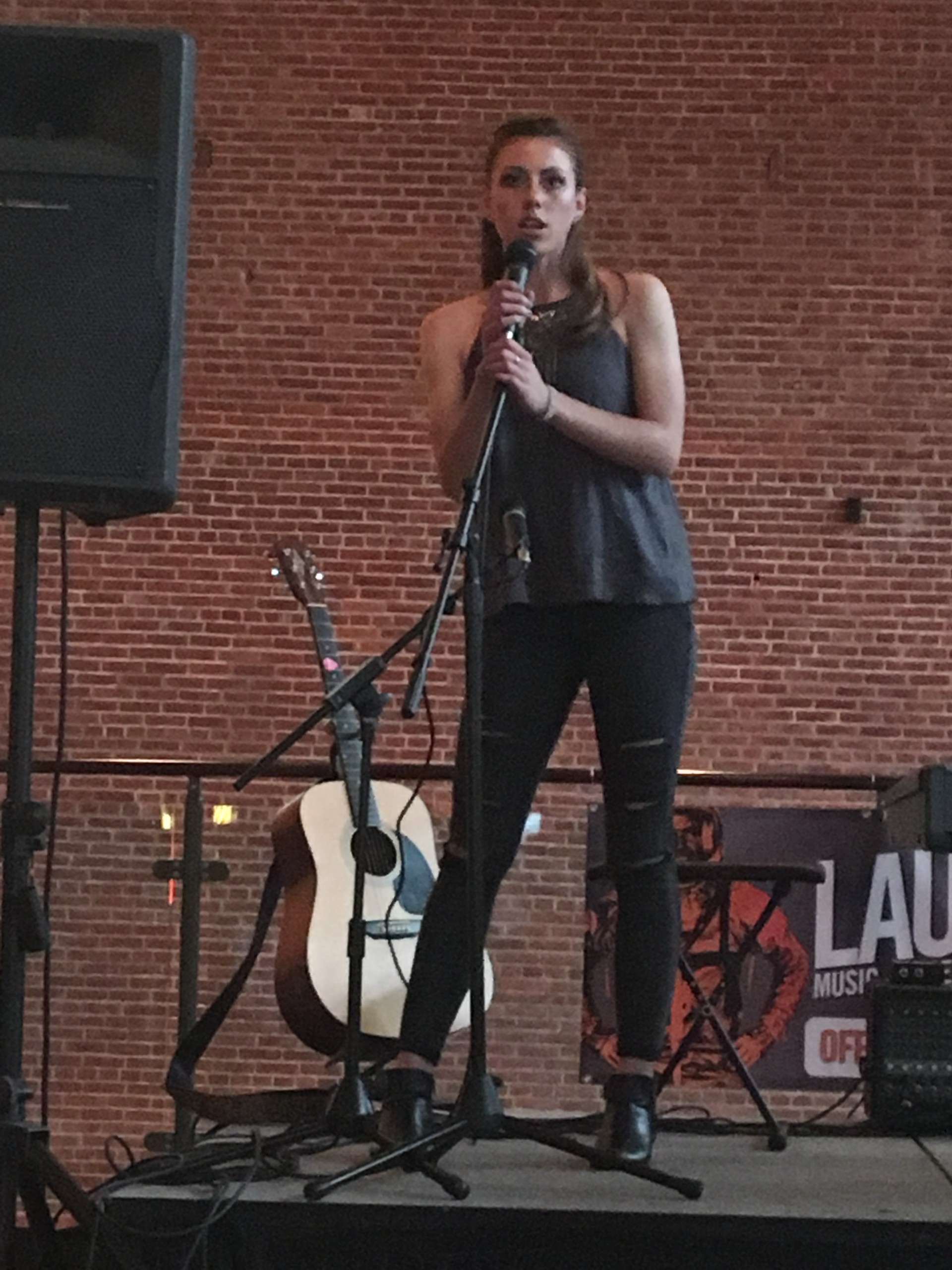 Maria Fisher performing at LAUNCH Music Conference